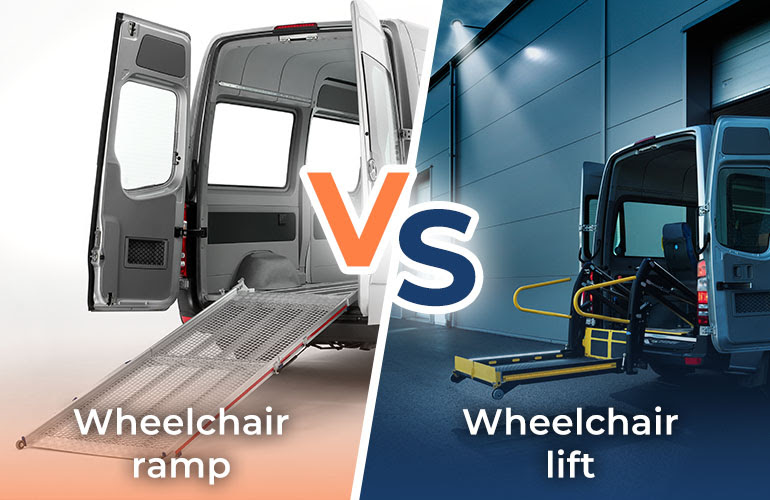 Wheelchair ramp vs wheelchair lift