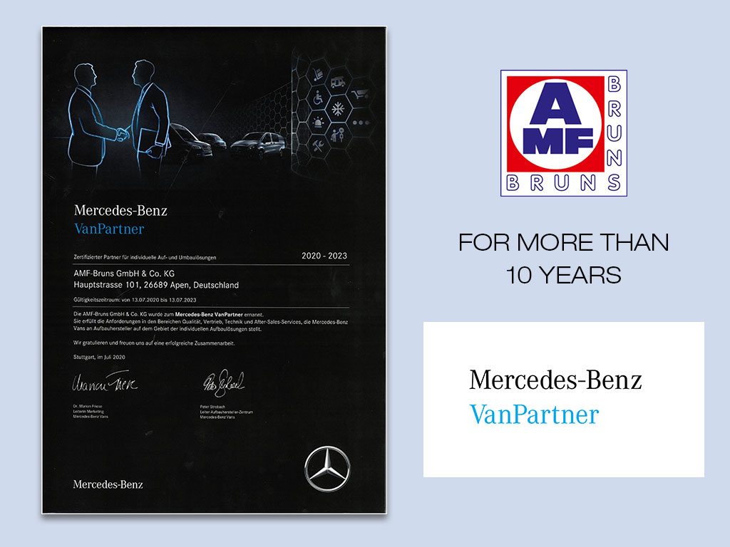 AMF van partner certificate